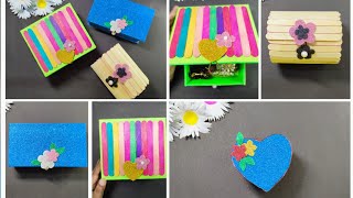 5 Diy Ideas || Beautiful and easy Papercrafts Jewellery Box || Handmade Box || Diy Boxes