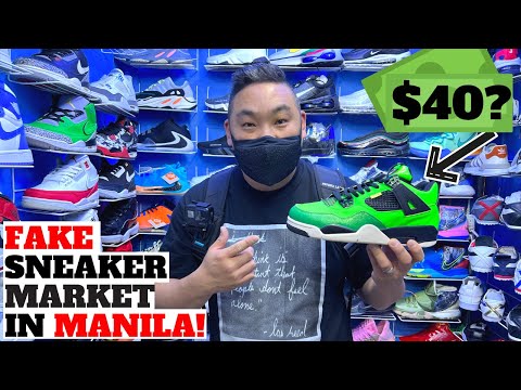 Exploring FAKE SNEAKER MARKET in MANILA!