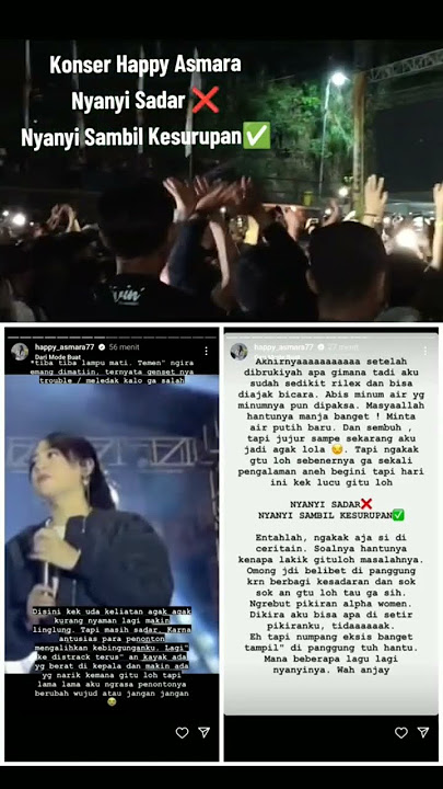 HOROR! HAPPY ASMARA KESURUPAN SAAT MANGGUNG DI PASURUAN JAWA TIMUR