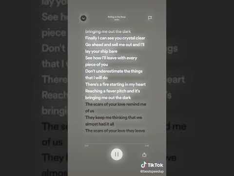 Rolling In The Deep Adele Sped Up 