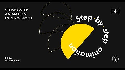 Step-by-step Animation on Tilda: an Overview
