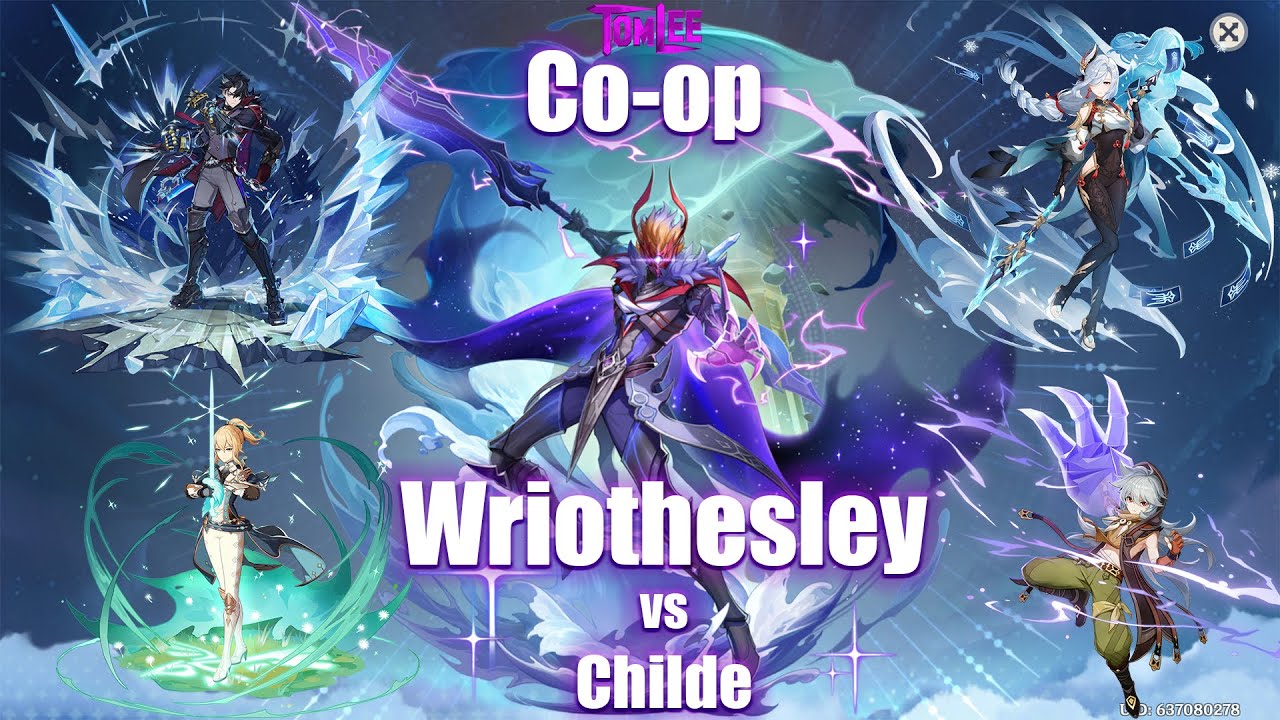 Random co-op: Wriothesley, Jean, Shenhe & Razor vs Childe
