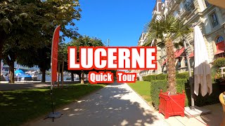 Quick tour of Lucerne/Luzern in Switzerland in 4K