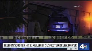 Teen on scooter killed by suspected drunk driver by NBCLA 2,989 views 23 hours ago 2 minutes, 43 seconds