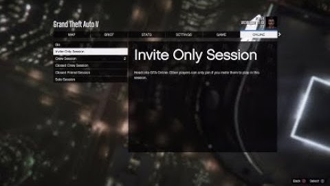 Gta How To Make A Solo Session and A Invite Only Session