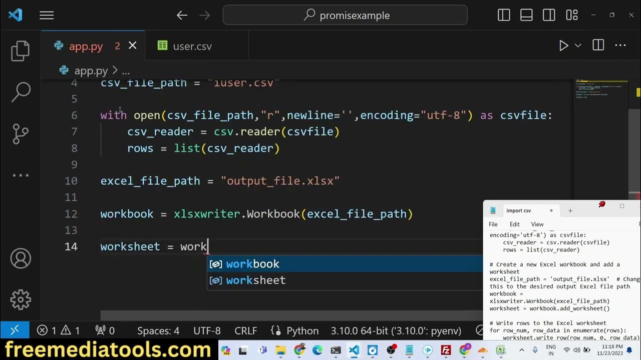 How to Convert CSV to Excel File Using xlsxwriter Library in Python ...