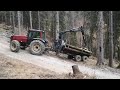 Forestry trailer at work