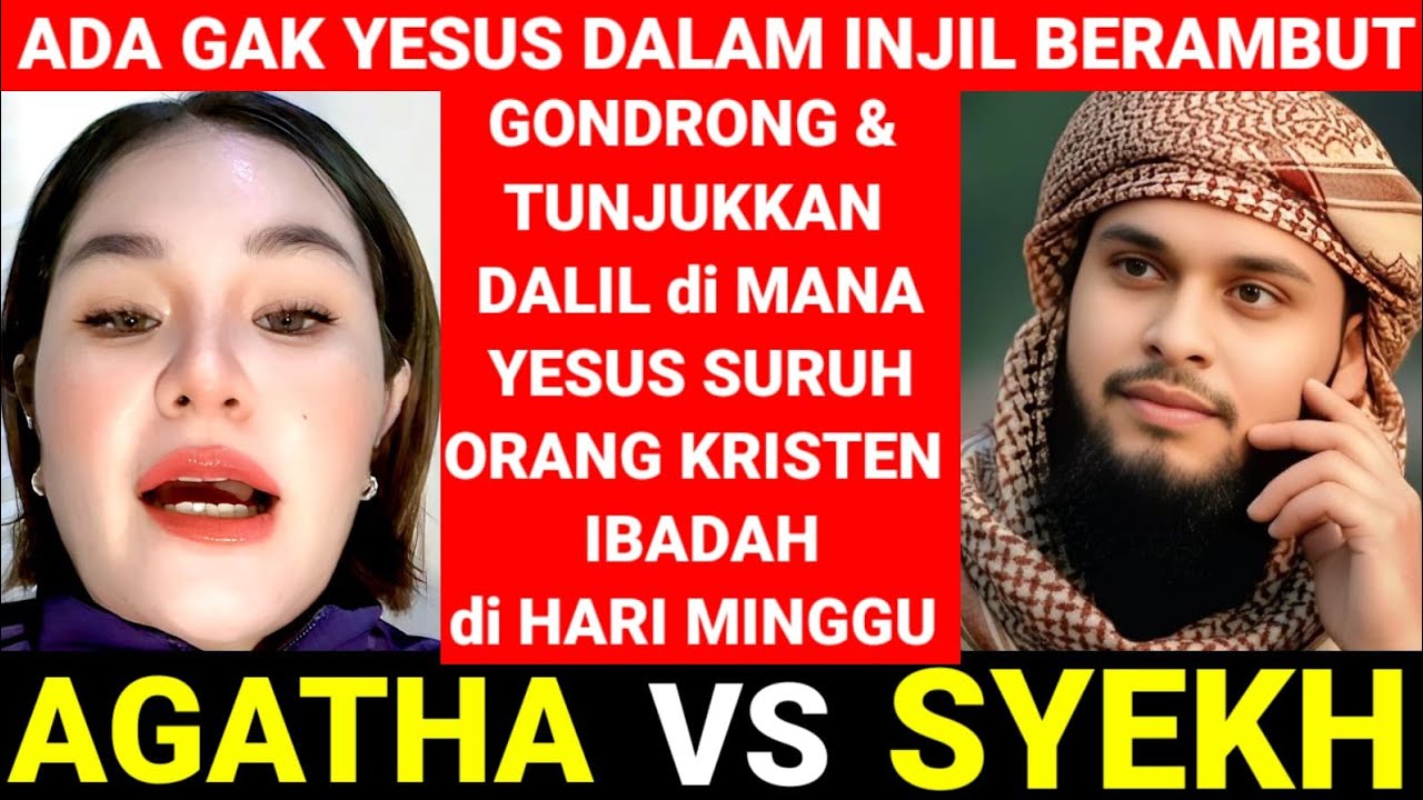 ADA GAK DALIL YESUS DALAM INJIL BERAMBUT GONDRONG & SURUH ORANG KRISTEN IBADAH DI HARI MINGGU