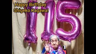 Play video: Japanese woman Shigeko Kagawa celebrates her 115th Birthday!