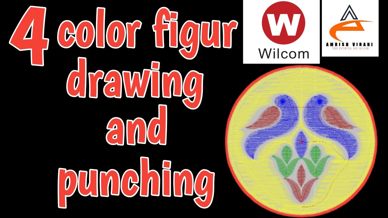 HOW TO DRAWING EMBROIDERY DESIGN | DESIGNG PUNCHING | WILCOM 2006| AMRISH VIRANI