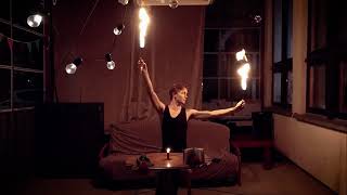 ELENA - fire eating act 🔥 by Kris Juggling