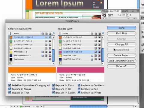 Blatner Tools for InDesign Tutorial 2: Find and replace colors