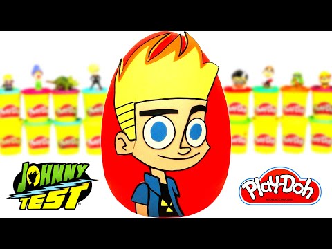 Huevo Sorpresa Gigante de Johnny Test en Español de Plastilina Play Doh