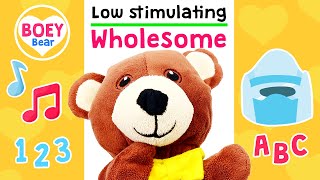 Wholesome Low Stimulation Toddler Show | Emotions & Potty Training video + more | Non Stimulating