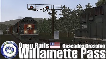 MSTS Open Rails USA - Southern Pacific Willamete Pass - Cascades Crossing
