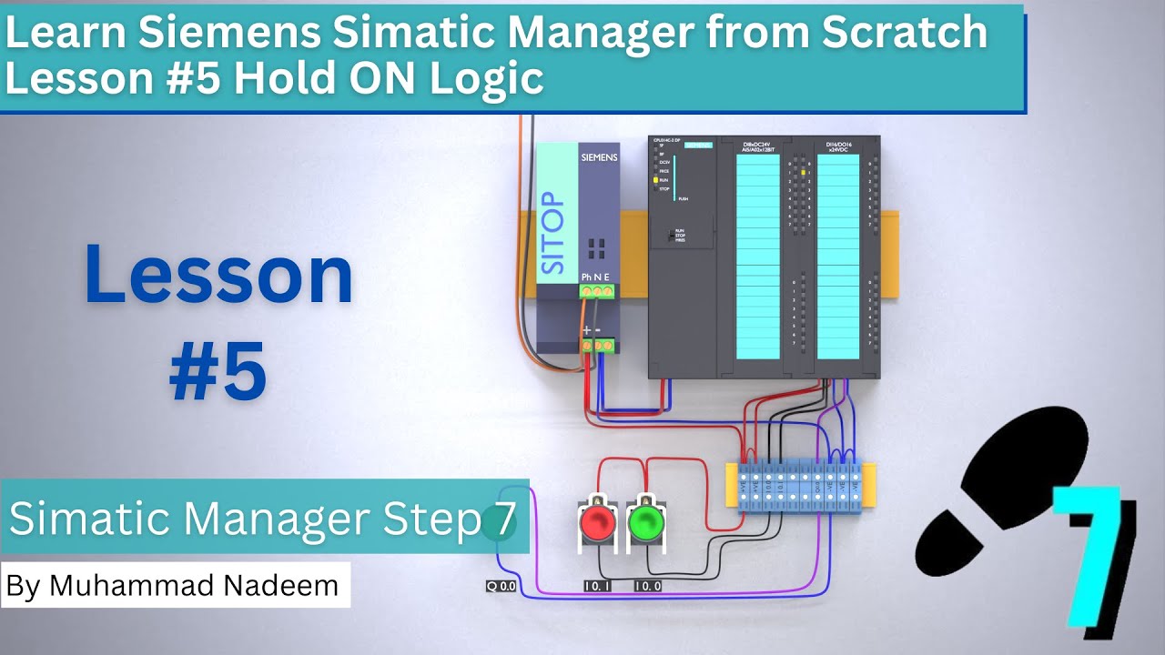 How to Make a Hold ON Logic in the Simatic Manager || Session #5 - YouTube