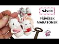 Háčkovaný přívěsek Maratónek na klíče