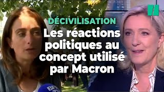 « Décivilisation », les réactions politiques au concept repris par Emmanuel Macron