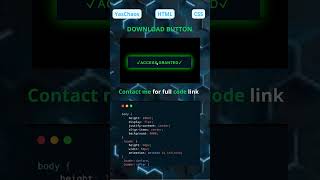 CYBERCORE DOWNLOAD BUTTON ⚡ Hacker UI (HTML & CSS)