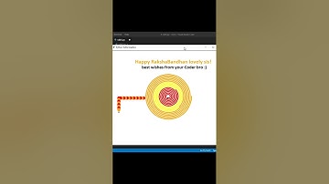 Happy Raksha Bandhan python 2022 #shorts #coding #python #programming #rakshabandhan
