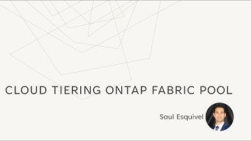 Cloud Tiering with FabricPool - NetApp Tutorial