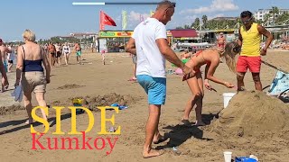 SIDE KUMKOY Today on the beach / OCTOBER 2. It's summer in TÜRKIYE #side #turkey