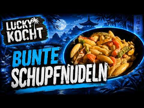 Bunte Schupfnudeln