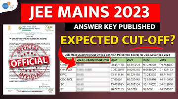 JEE Mains Official Cutoff 2023? How To Check the Answer Key Of JEE Mains 2023 | Josh Talks JEE