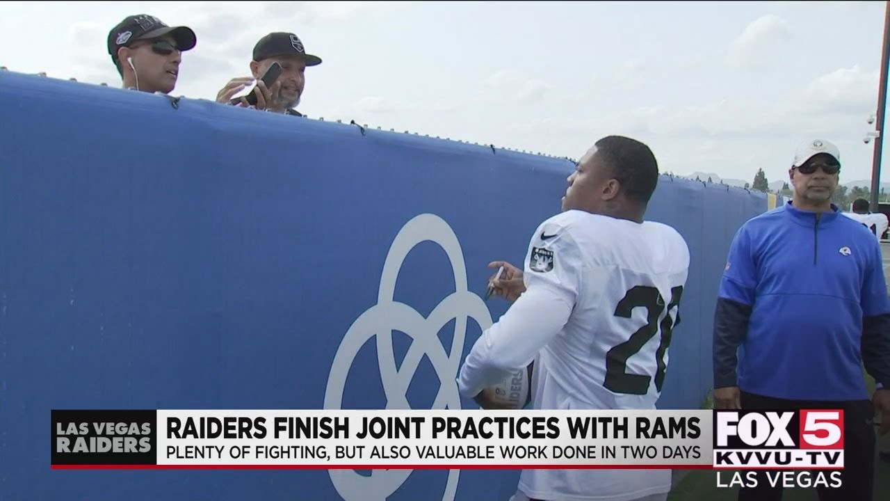 Raiders finish joint practices with LA Rams