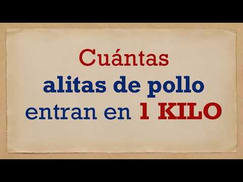 CUÁNTAS ALITAS de POLLO entran en 1 KILO - YouTube
