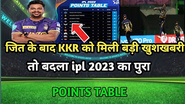 IPL 2023 Today Points Table | Rcb vs KkrAfter Match Points Table | Ipl 2023 PointsTable