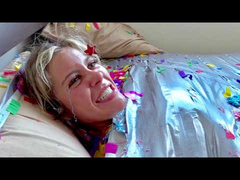 I DUCT TAPED MY TWIN SISTER FOR 24 HOURS (never seen her this mad)