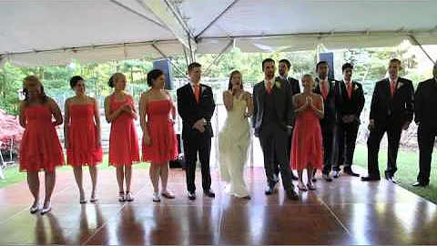 Scenes from the Wedding Ceremony of Erin McCrea an...