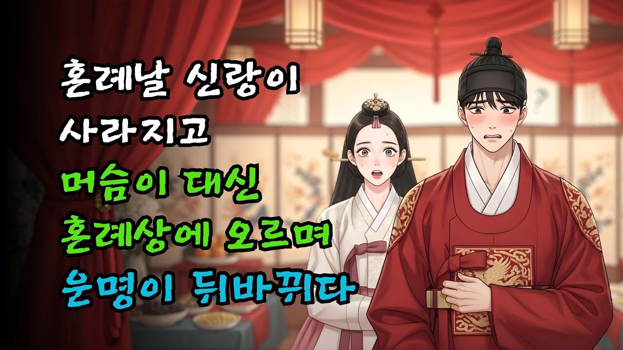 혼례날 신랑이 사라지자, 머슴이 대신 혼례상에 올랐다 야담·민담·전설·설화·옛날이야기·오디오북