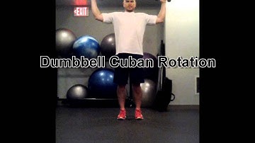 Dumbbell Cuban Rotation