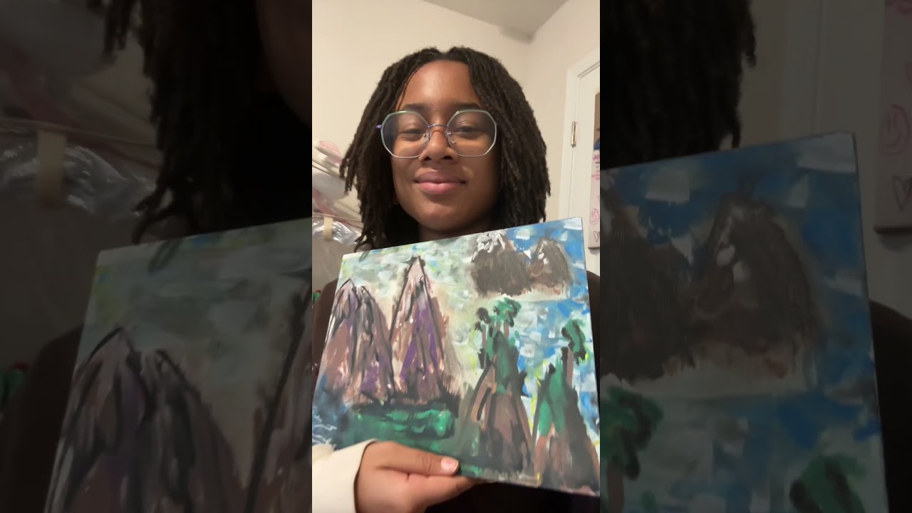 I made a mountain painting~this song is a total jam! -Addy