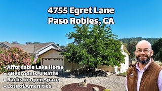 FOR SALE - 4755 Egret Lane Paso Robles, CA (Lake Nacimiento)