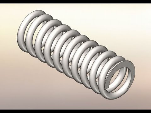 Как чертить пружину на чертеже