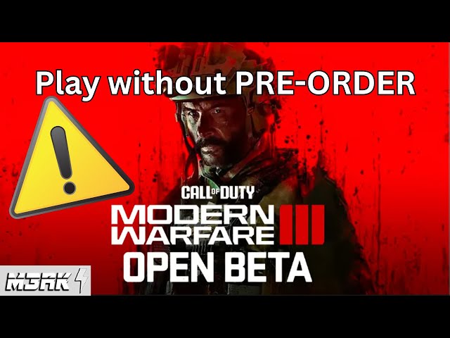 Just Press Play - Preorder Call of Duty Modern Warfare III to get your Beta  Code! The Beta begins this Friday, 10/6 for PlayStation, and 10/12 for Xbox  and cross-platform play. The