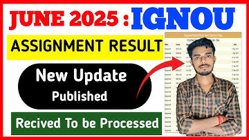 {IGNOU update} IGNOU June 2025 Assignment Result Published | Result का सबसे बड़ा Update| जल्दी देखो