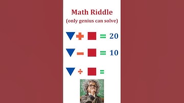 Math Riddle only a genius can solve #shorts #youtubeshorts #reels  #mathriddles #maths #mathpuzzle