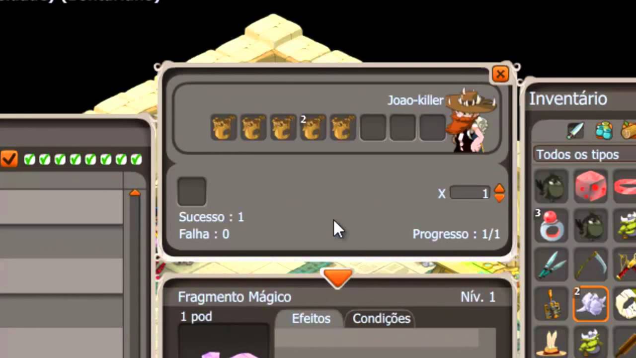 DOFUS: fazendo runa AP e MP