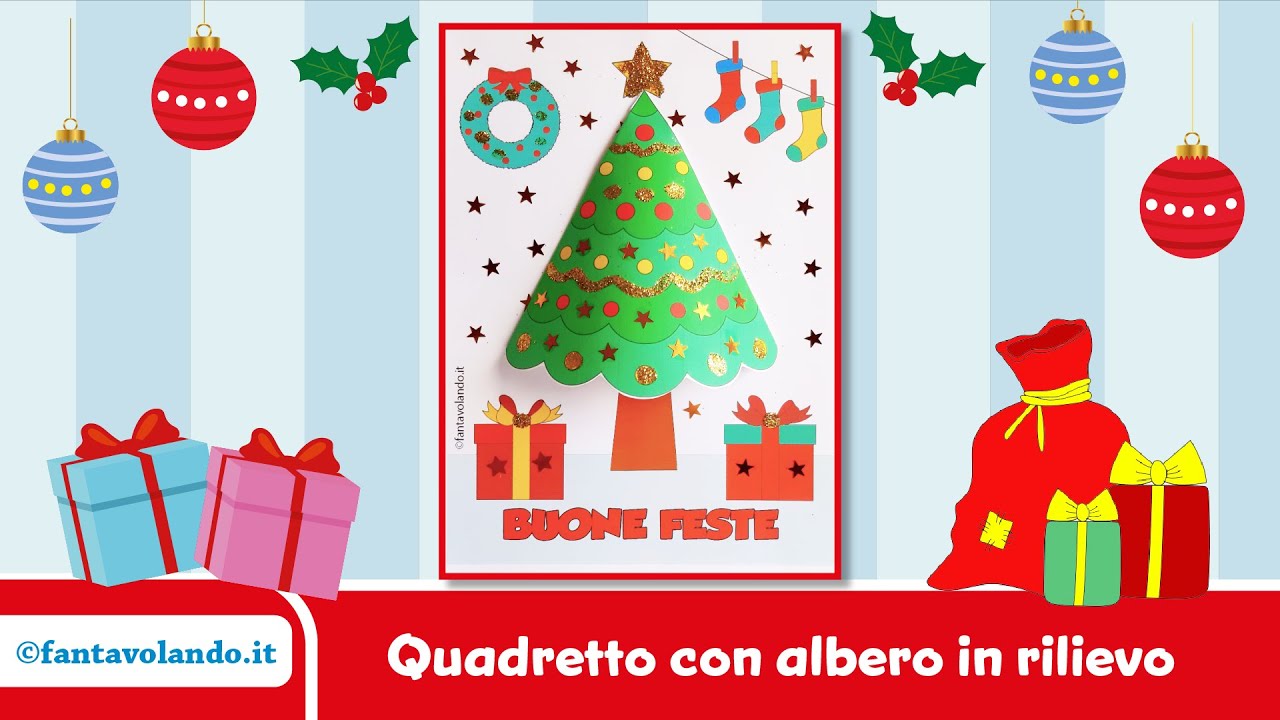 Quadretto con albero in rilievo 