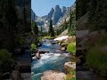 Hidden Alpine Paradise – Crystal Clear River _ Majestic Mountain Views 🏔️💧🌲 _NatureLovers _ExploreU
