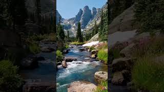Hidden Alpine Paradise – Crystal Clear River _ Majestic Mountain Views 🏔️💧🌲 _NatureLovers _ExploreU