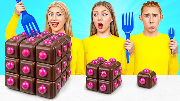 Big, Medium and Small Plate Challenge | Kitchen Hacks and Recipes by Multi DO Challenge