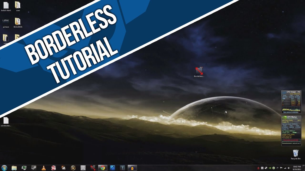 How to make games run as borderless windowed in less than 1 minute - 