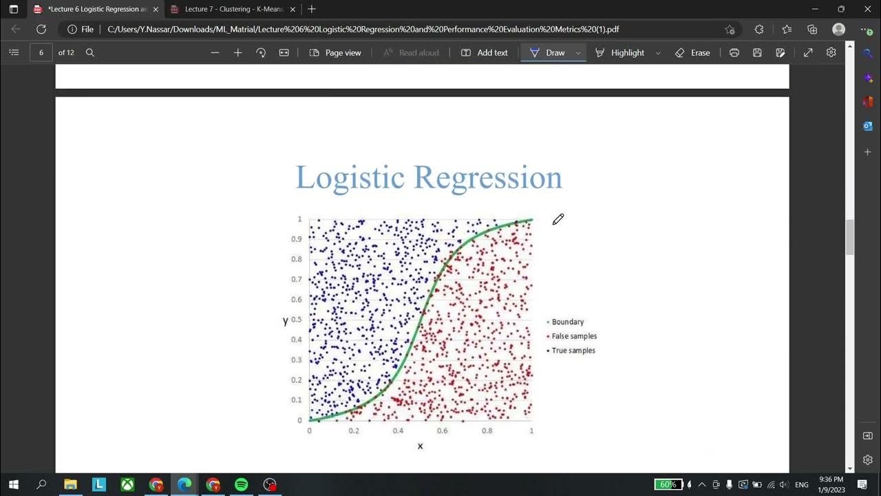 Machine Learning _ Lec6 (Evaluation & Logistic Regression) - YouTube