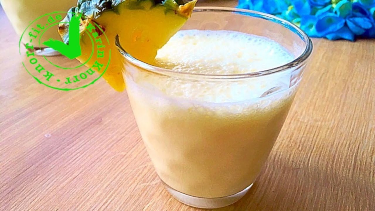 ANANAS KOKOS LASSI I Indischer Joghurt Drink leicht zubereitet I Karin ... ANANAS KOKOS LASSI I Indischer Joghurt Drink leicht zubereitet I Karin ...