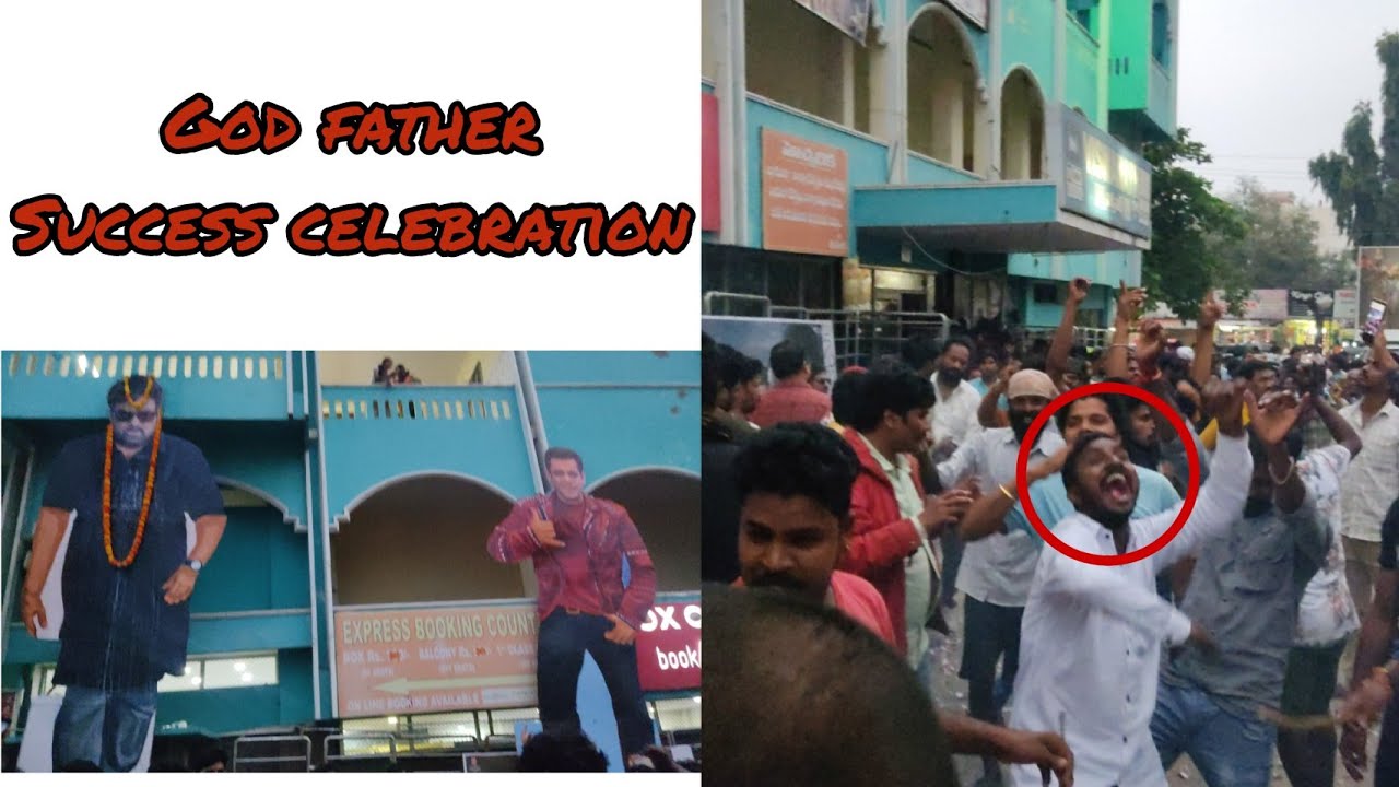 Godfather Success Celebration At  Vishwanath theatre Kukatpally | Chiranjeevi |Salman Khan|  Taman |